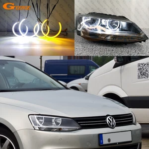 For Volkswagen VW Jetta A6 MK6 IV 162 163 A/W Switchback Led Angel Eyes Light - Picture 1 of 11