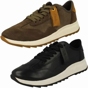 Entrenadores informales de cuero con cordones 'DashLite Lo' para damas Clarks - ajustados en D - Imagen 1 de 21