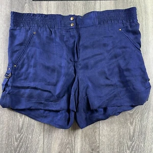 Diane von Furstenberg Shorts blau 100 % Cupro Größe 4 - Bild 1 von 10