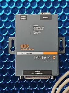 Lantronix UDS1100-IAP 1 Port Serial RS232/RS422/RS485 to Ethernet Server POE - Picture 1 of 14