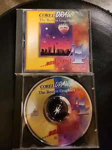 Vintage 1990s Corel Draw 4 CDROM for Windows 3.1 Disk 1 & 2. Minty Condition - Picture 1 of 2