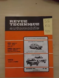 Revue Technique Toyota Celica 1.6 2.0 st Gt lift back Carina 1.6 depui 1971 RTA - Picture 1 of 14