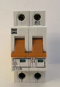 F & G L8-1/2/D 2 Pole 1 Amp Circuit Breaker - Picture 1 of 6