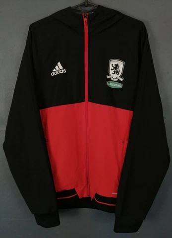 MEN'S ADIDAS FC MIDDLESBROUGH 2017/2018 JACKET TRAINING SOCCER FOOTBALL SIZE M Cover