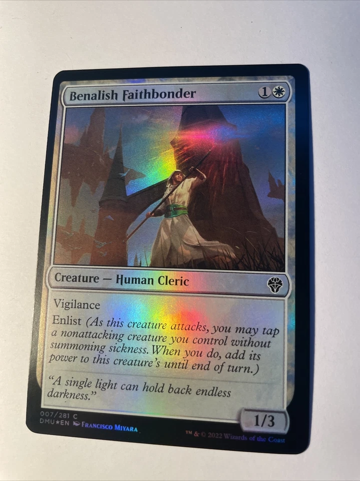 MTG Dominaria United Benalish Faithbonder 7/281 Foil NM/M - Image 1 of 1