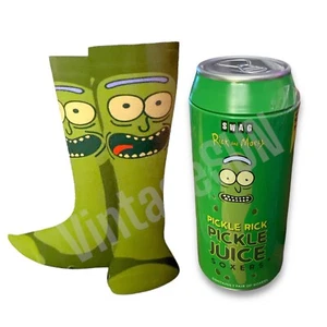 CALCETINES CREW SWAG RICK AND MORTY PEPKLE RICK JUICE PARA HOMBRE SOXERS EN LATA TALLA 9-12 - Imagen 1 de 4