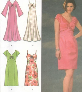 Simplicity 4578 Ajuste Maxi Acampanado o Ajuste Recto Vestido de Cóctel Patrón 6-12 - Imagen 1 de 4