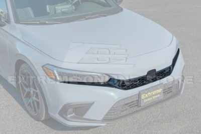 For 22-24 Honda Civic Sedan | JDM Type-R Glossy Black Front Upper Grill Assembly - Image 1 of 4