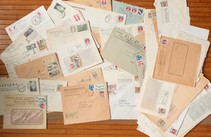 lot enveloppes timbrées timbres France 1966 flammes - Bild 1 von 4