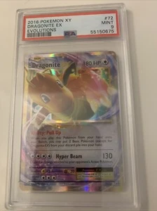 2016 Pokemon XY Evolutions Dragonite EX Rare #72 PSA 9 MINT - Picture 1 of 3