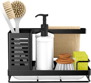 Sink Caddy, Kitchen Sink Organizer, Sponge Holder Stainless Steel Kitchen Caddy - Picture 1 of 7