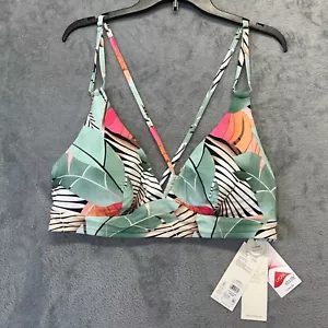CALIA Women's Double Strap Triangle Bikini SZ 1X Swim Top WSA12421PRTWP - Picture 1 of 7