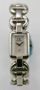 Fossil F2 Watch Womens Stainless Steel Silver Water Resist Battery White Quartz - Picture 1 of 3