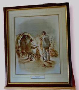 Art Print by Douglas E. West The Nightwatchman Printed 1988 Albany House - Picture 1 of 11