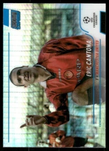 2021-22 Stadium Club Chrome Champions League Blue Wave Eric Cantona #99 - Picture 1 of 2