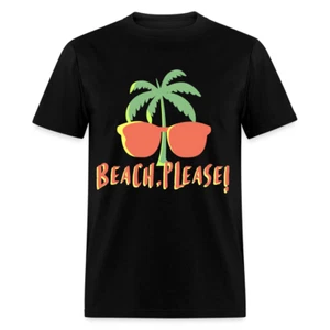 Beach Please shirt Funny Surf Surfer Surfing T-Shirt Size S-6XL - Picture 1 of 51