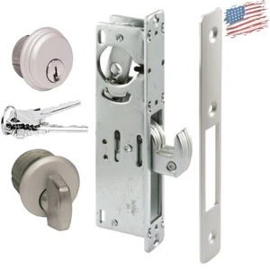 Premium Aluminum Storefront Door Lock - Mortise Dorr Hardware Combo, 1 1/8'' - Picture 1 of 3