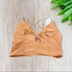 Urban Outfitters Out From Under Houdini Longline-BH mit Rüschen in Melone XL - Bild 1 von 4
