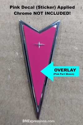 Pontiac Vibe REAR 2004 - 2008 Emblem Logo OVERLAY Vinyl Decal Pick Color - Изображение 1 из 2