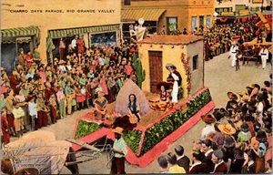 Postal Foto 1949 de Charro Days Parade Float Valle del Río Grande Texas Rogers - Imagen 1 de 2