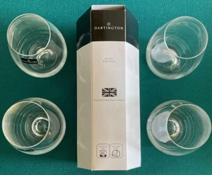 NEW~~SET OF 4~~STEMLESS WINE GLASSES~~DARTINGTON BRITISH WINE GLASS CO~~NICE - Picture 1 of 5
