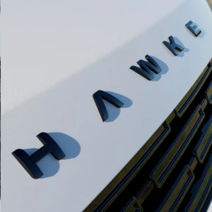 HAWKE 3D Black Bonnet Letters Lettering Badges fits DISCOVERY SPORT - Picture 1 of 2