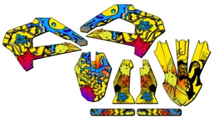 2022 CX 65 ZANY Yellow Senge Graphics Kit Compatible with Cobra - Picture 1 of 10