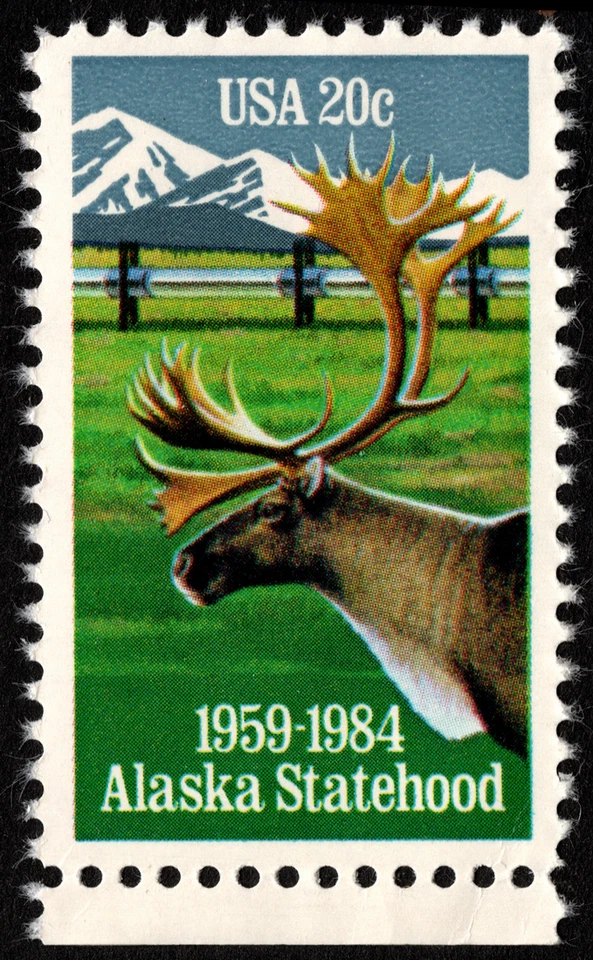 US Stamp Scott # 2066 Mint NH - 20 Cents Alaska Statehood Anniversary Issue F-VF - Image 1 of 1