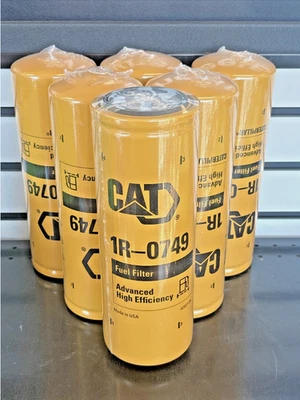 6 Pack CAT 1R-0749 FUEL FILTER OEM 1R0749 - Image 1 of 4