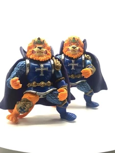 2 x Vintage 1992 Teenage Mutant Ninja Turtles KING LIONHEART Action Figuren - Bild 1 von 11