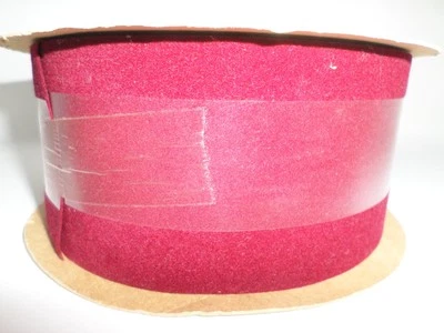 Vintage Berwick Veltex Waterproof Velvet Ribbon Burgundy 2.75" x 25 yards NOS - Image 1 of 4