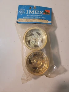 IMEX 8700 Slicker Speichen Hinterräder für Kyosho passend für 2,0" Hinterreifen blau NOS - Bild 1 von 3