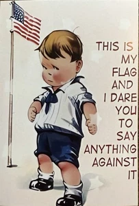 Patriotic USA July 4th Flag Day This Is My Flag Greeting Card Envelope #5846 - Picture 1 of 3