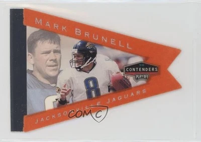1998 Playoff Contenders Pennants Orange Mark Brunell #44 - Image 1 of 2