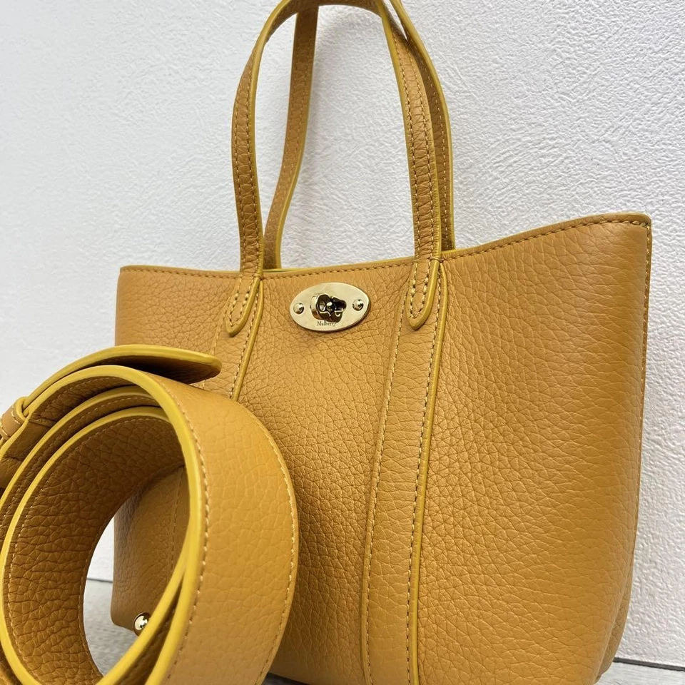 Mulberry Handbag Shoulder Bag Gold Hardware Leather From Japan 120496K Authentic - Image 1 of 4