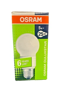 Osram- Duluxstar Classic A 5W E27 Warm White 2700K (Pack of 7) - Picture 1 of 3