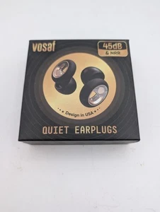 VOSAF Quiet Earplugs 45dB & NRR Model SE-01, Black ~ New Open Box - Picture 1 of 9