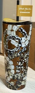 Starbucks Stainless Steel Artist Shade Akanbi Batik Beads Cup,  24oz. NWT - Picture 1 of 6