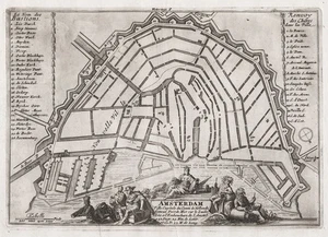 Amsterdam Nederland Países Bajos Holanda grabado de Fer 1693 - Imagen 1 de 1