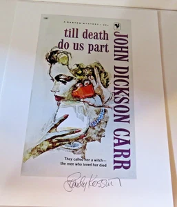 TILL DEATH DO US PART Pbk Cover Color Print SIGNED By The Artist Sandy Kossin - Bild 1 von 2