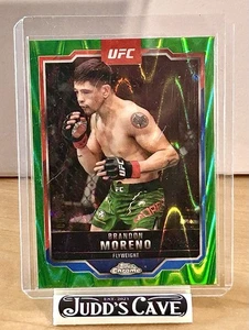 ๐จNICE 2025 Topps Chrome UFC BRANDON MORENO #46 Green Raywave Refractor /125๐ - Picture 1 of 3