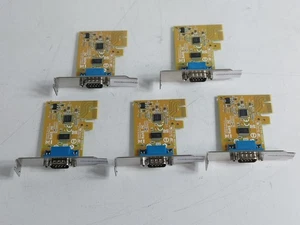 Lot of 5 DELL Sunix RS-232 Low Profile Serial Port PCI-E Interface Card NT0HM - Picture 1 of 7
