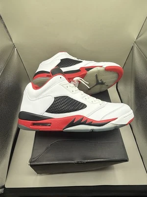 Auténticas Raras 2016 Nike Air Jordan 5 Low Fire Red Hombres Talla 12 Limpias/Defectuosas Foto 1 de 4