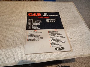1987 Supplemental Workshop Manual Ford - Bild 1 von 4