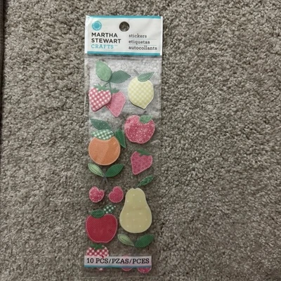 Pegatinas RARAS para álbumes de recortes de tela de frutas cosidas de Martha Stewart Foto 1 de 4