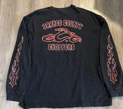 Camiseta Orange County Choppers Vintage Talla 2XL 2003 Y2K Camiseta Motociclista Manga Larga Foto 1 de 4
