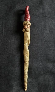 Vtg Icicle Santa Christmas Ornament 8" Resin - Picture 1 of 14