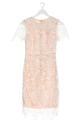 ASOS Vestido de encaje Mujeres Vestido Talla EU 34 blanco-nude elegante - Imagen 1 de 4