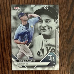 Shane McClanahan 2025 Topps Now Lou Gehrig Day PR 4188 LGD-SM - Imagen 1 de 2