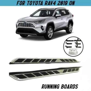 For Toyota RAV4 2019+ OEM Monsoon Pair Side Steps Running Boards Perfect Fit - Picture 1 of 11